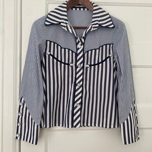House of Holland western style rhinestone shirt
